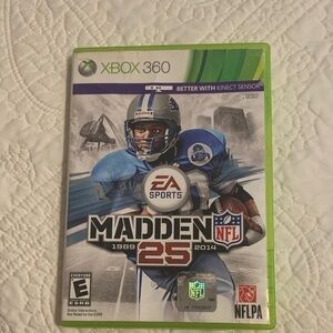 Madden NFL 25 Xbox 360 Game Madden 25 1989-2014 Game Case PreOwned
